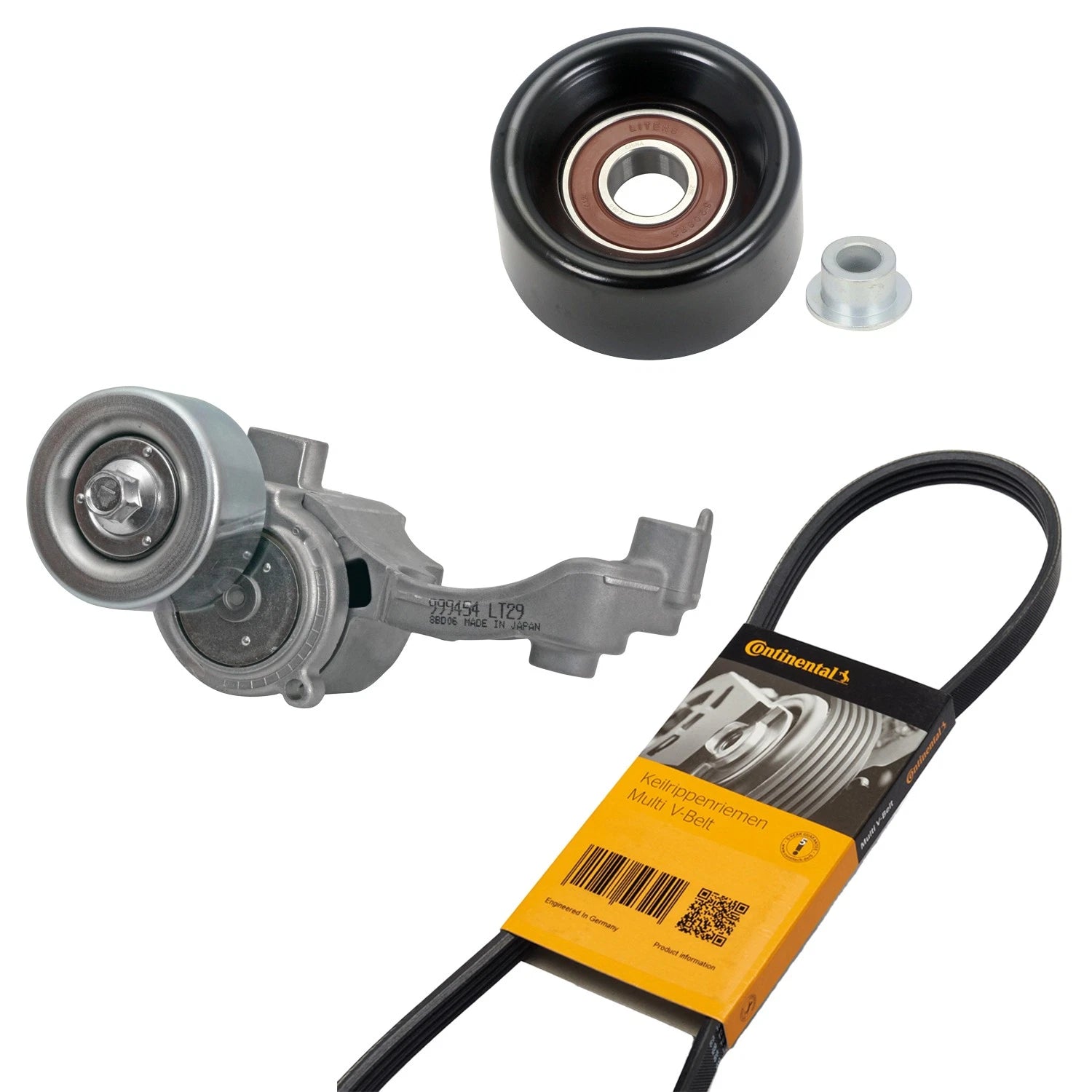 Drive Belt Idler Pulley Tensioner Kit for Lexus GS350 IS250 RC300 (2006–2020)