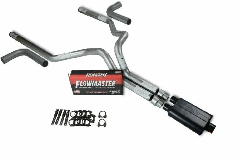 3" Dual Exhaust Kit for Chevy GMC 1500 (2019–2025) - Flowmaster Super 44