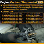 Engine Coolant Thermostat 5011456AA for Dodge Ram 2500 (1998–2009) with Seal