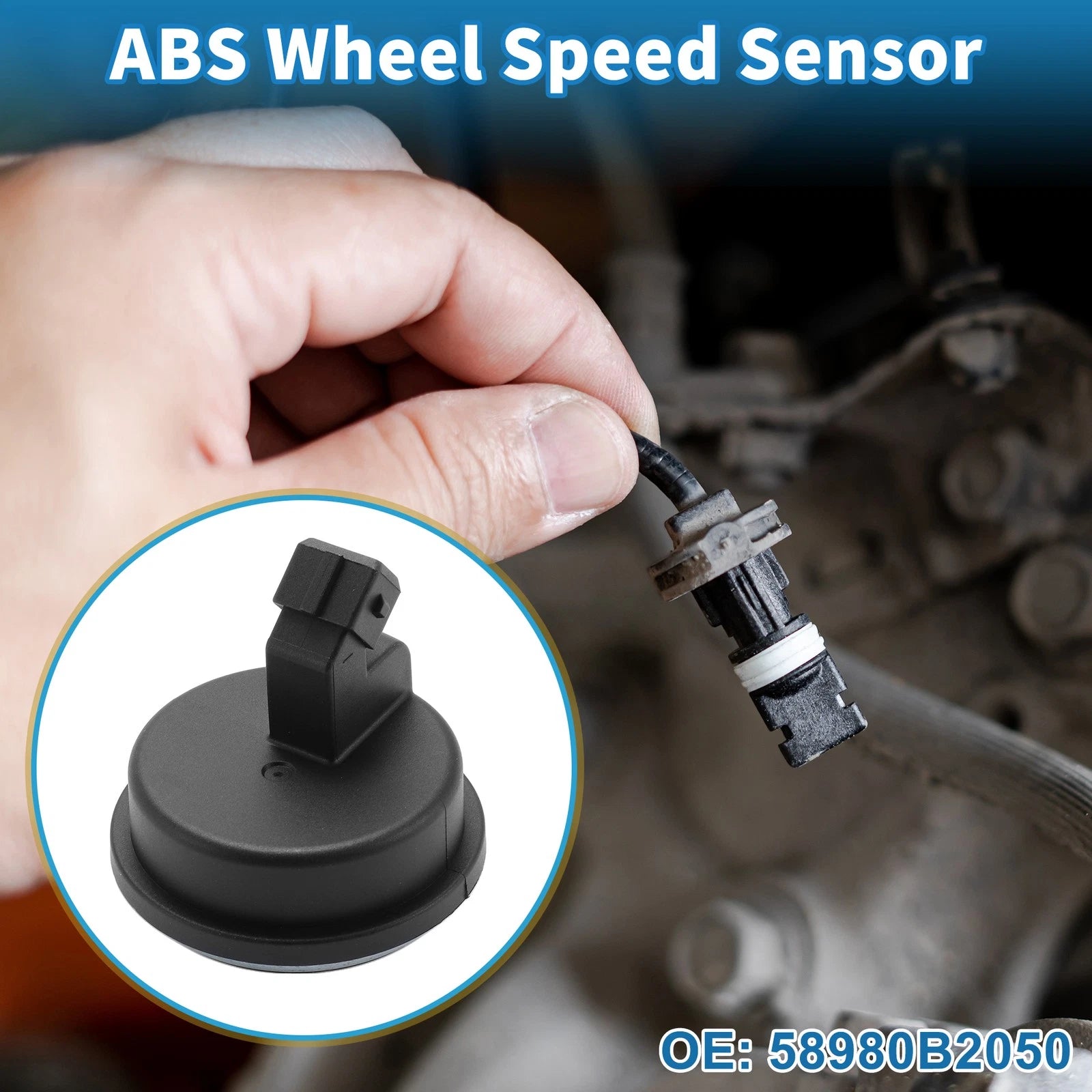 ABS Wheel Speed Sensor No. 58980B2050 for Kia Soul (2014–2019)