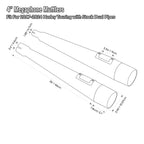 4" Slip On Megaphone Mufflers Exhaust Pipe for Harley Electra Glide (2017–2025)