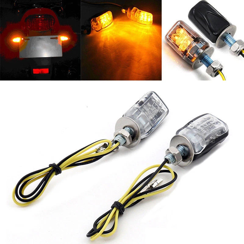 LED Black Micro Mini Turn Signal Indicators for Motorcycle (#3)