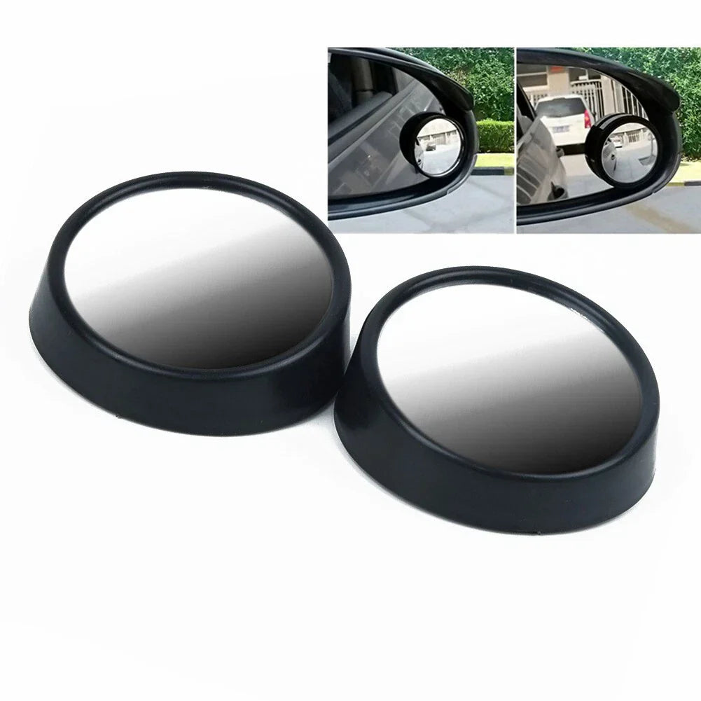 Blind Spot Mirror 5.5x2cm Wide Angle Rotation Adjustable Rear View