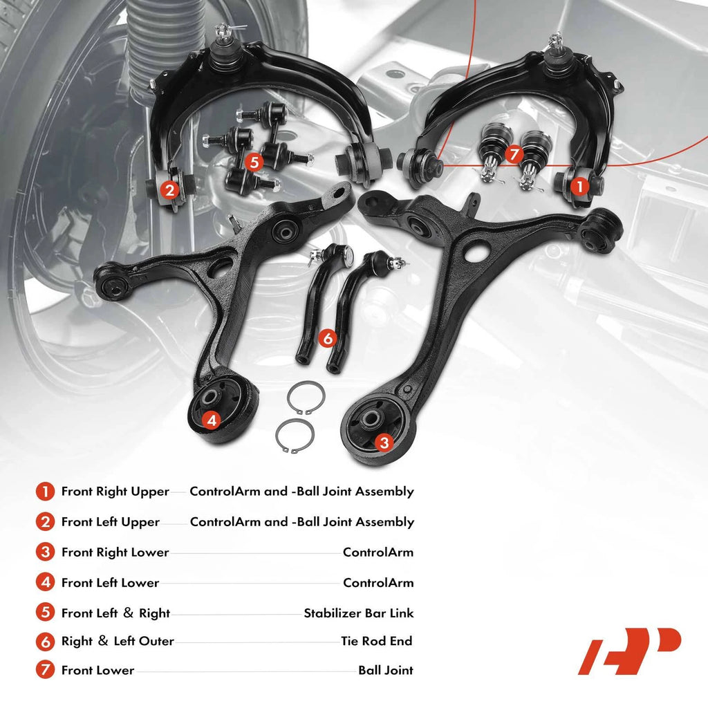 10x Front Control Arm Sway Bar Link for Honda Accord Acura TSX (2003–2012)