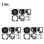Set of 3 Carburetor Repair Kits for Stihl HS46 HS56 (ZAMA RB-186)