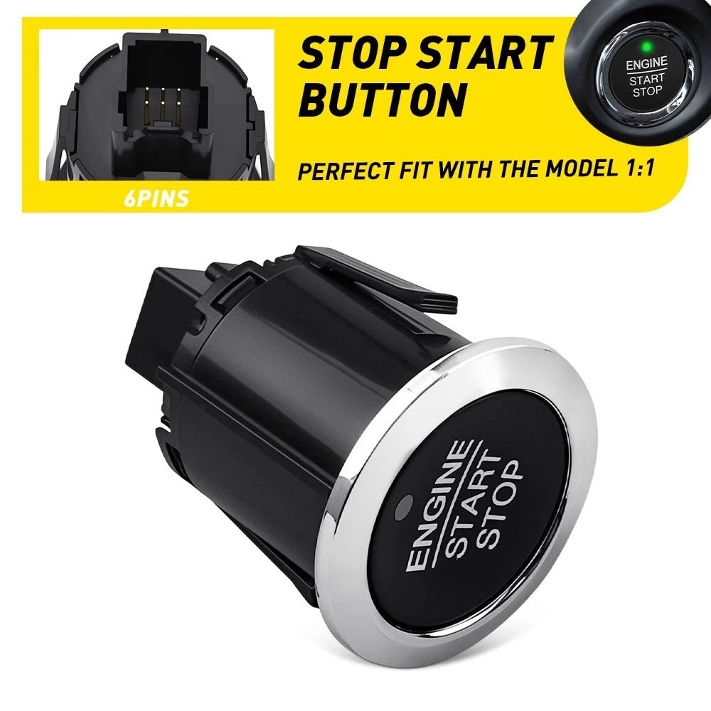 Start Stop Ignition Switch Button DG9T-14C376-ADW for Ford Edge Fusion (2015–2020)