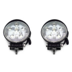 2X 18W Round Spot Beam LED Off Road Work Light for Universal SUV (12V 24V)