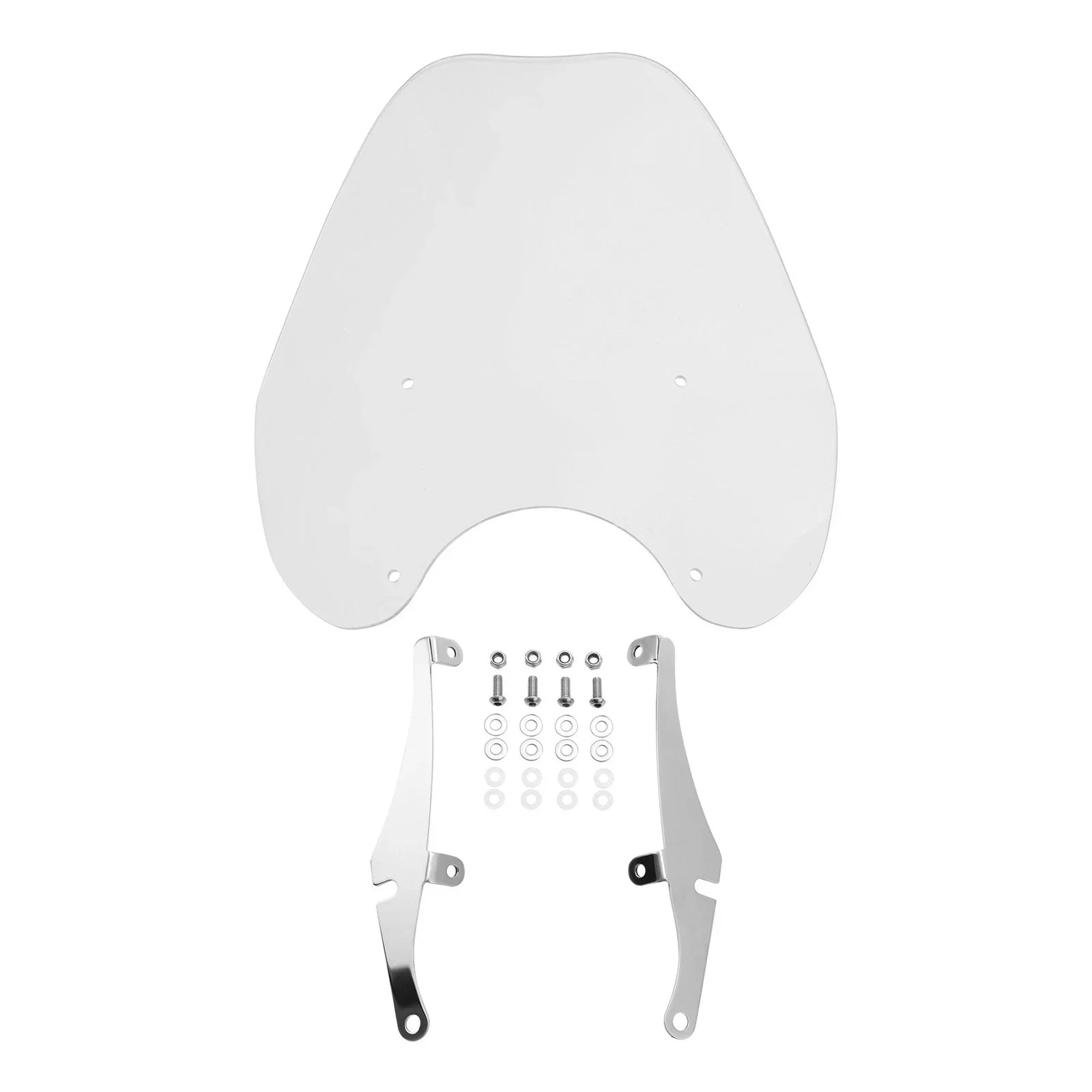 49mm Windshield Bracket Clamps for Harley Street Bob, Low Rider (2014-2025)