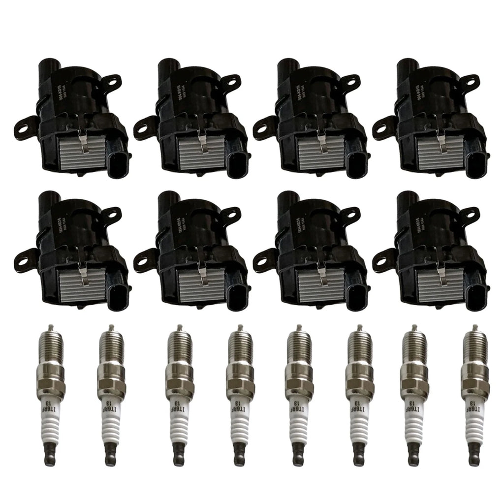 Set of 8 Ignition Coils & Iridium Spark Plugs for Express 1500 2500 3500
