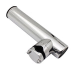 Offset Rod Holder for Boat Yacht Dock (Saltwater Ready, Stainless Steel)