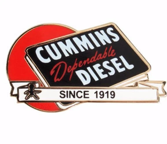 Cummins Hat Pin Lapel Decal Plaque Diesel Badge Truck Since 1919 Red Ball