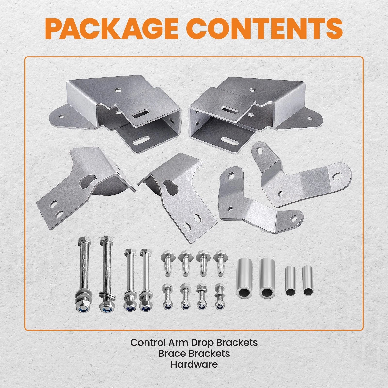 Front Control Arms Relocation Drop Bracket Kit for Jeep XJ Cherokee (1984-2001)
