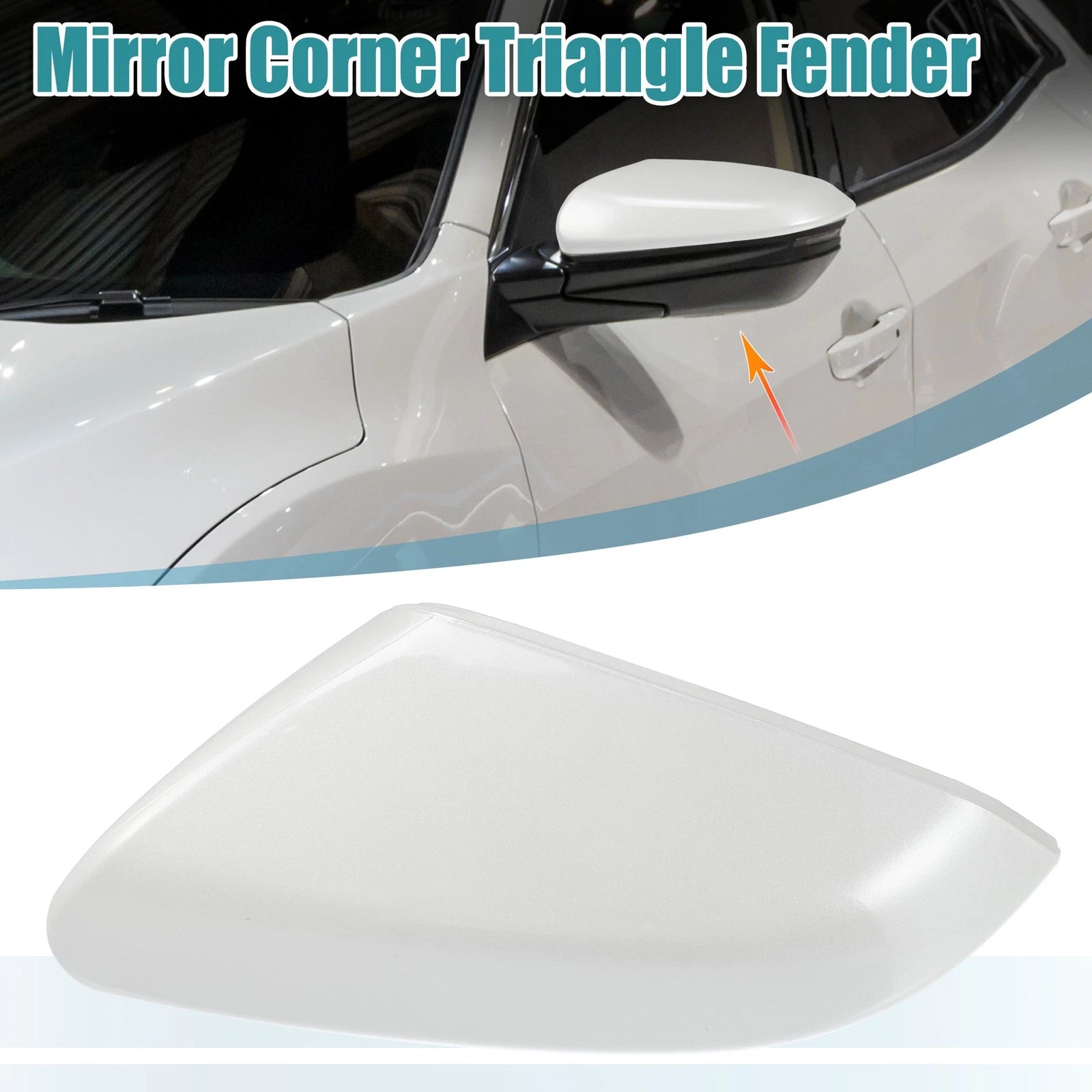 Left Side Mirror Corner Triangle Fender Cover Trim for Honda Civic (2016–2021)