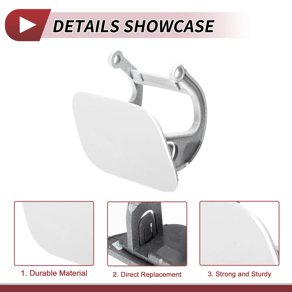 Front Right Washer Nozzle Cover Cap No. 51117210882 for BMW 740i (2011–2015) White