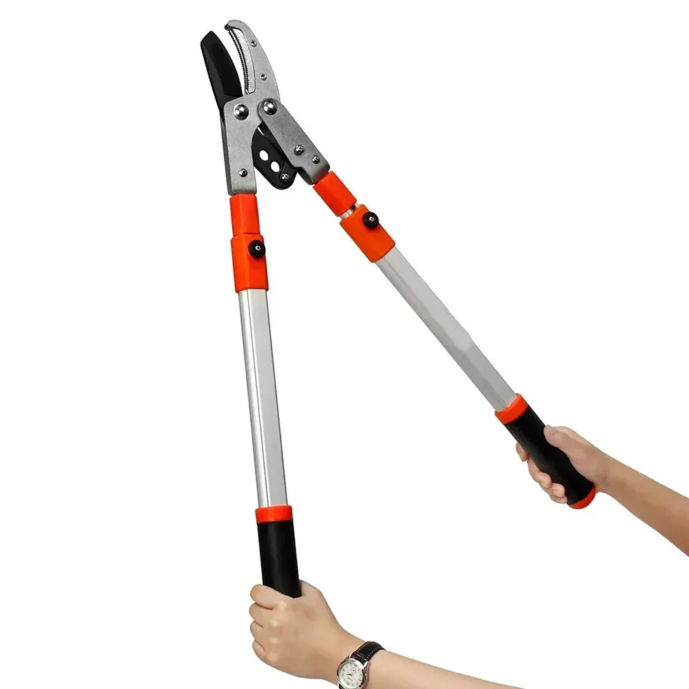 Telescopic Tree Pruning Shears for High Branches - Non-slip Handle