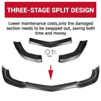 Matte Black Front Bumper Lip Spoiler for Dodge Charger SRT8 (2011-2014)