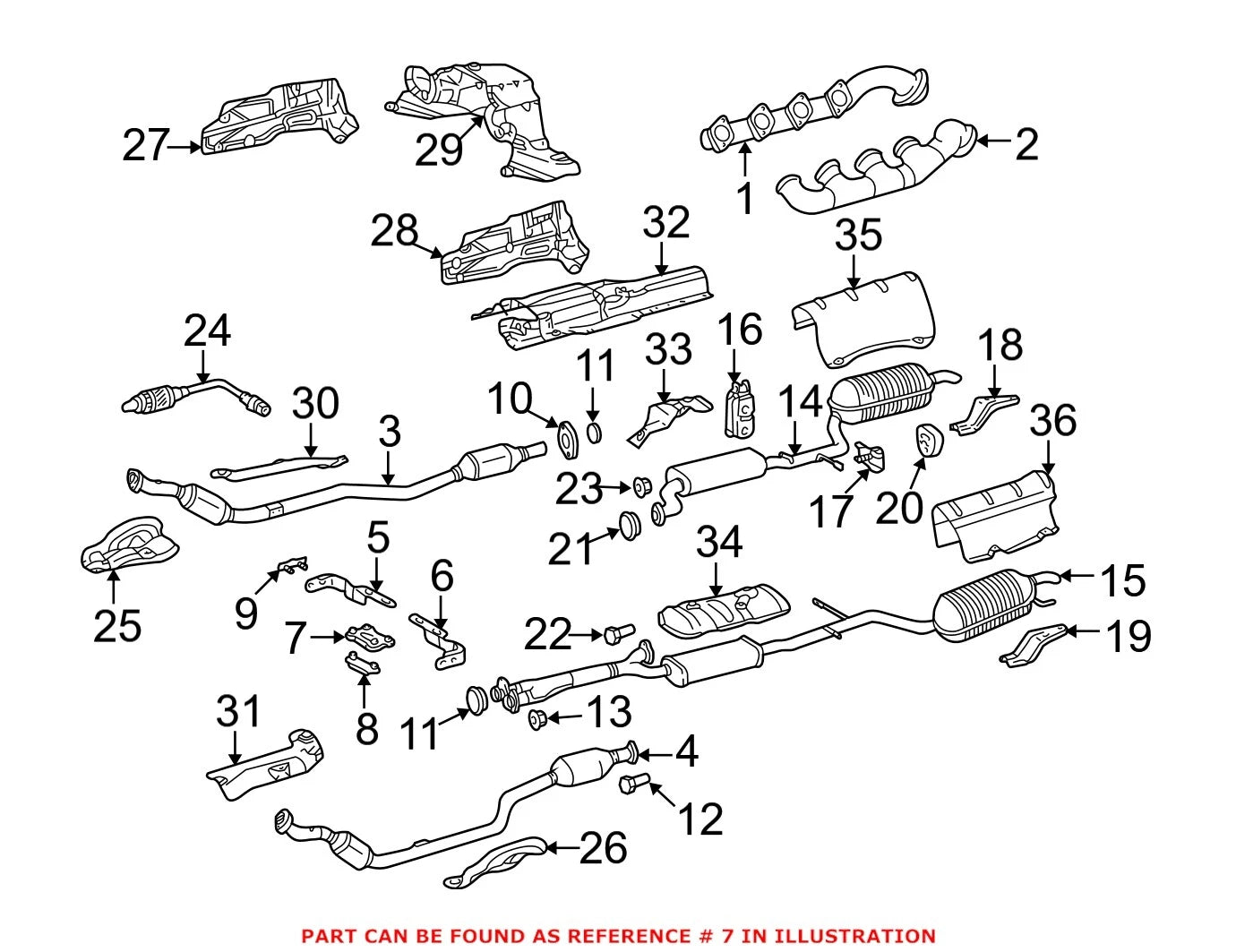 Exhaust Bracket Plate Rubber Pad for Mercedes W203 W209 W211 W220 (2000–2006)