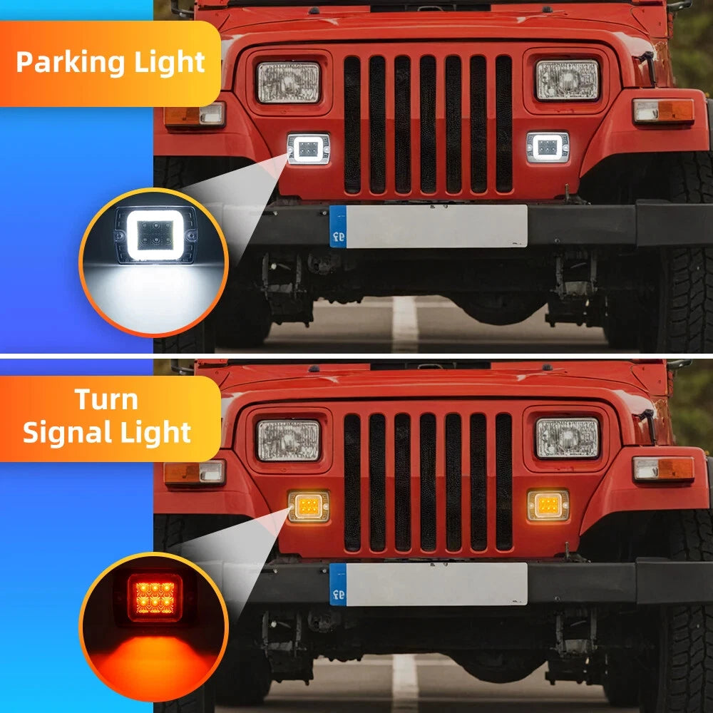 Clear Front Corner Turn Signal Light for Jeep Wrangler YJ (1987–1995)