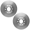 Set of 2 Front Coated Disc Brake Rotors 288mm Dia for VW Jetta Audi A3 (2006–2018)