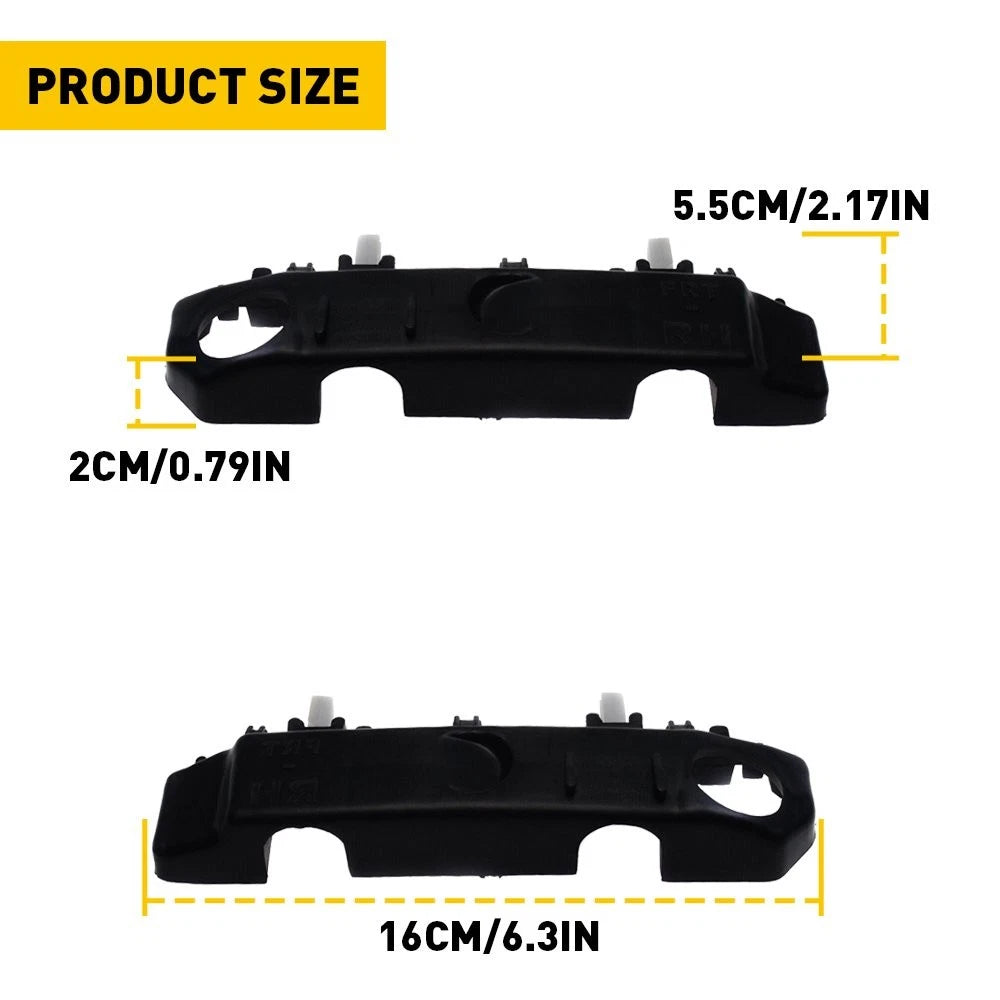 Set of 2 Front Bumper Retainer Brackets for Kia Forte (2014–2018)