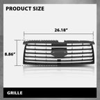 Front Bumper Upper Grille for Subaru Forester (2006–2008) Black & Silver