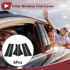 6X Car Door Pillar Window Trim for Mercedes-Benz B-Class (2012–2019) Black