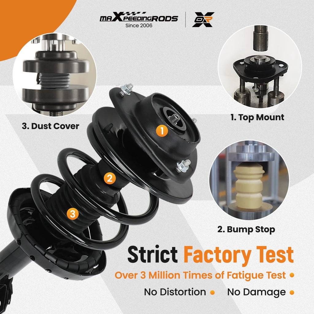 2X Complete Front Struts with Coil Springs for Subaru Legacy (2005-2009)