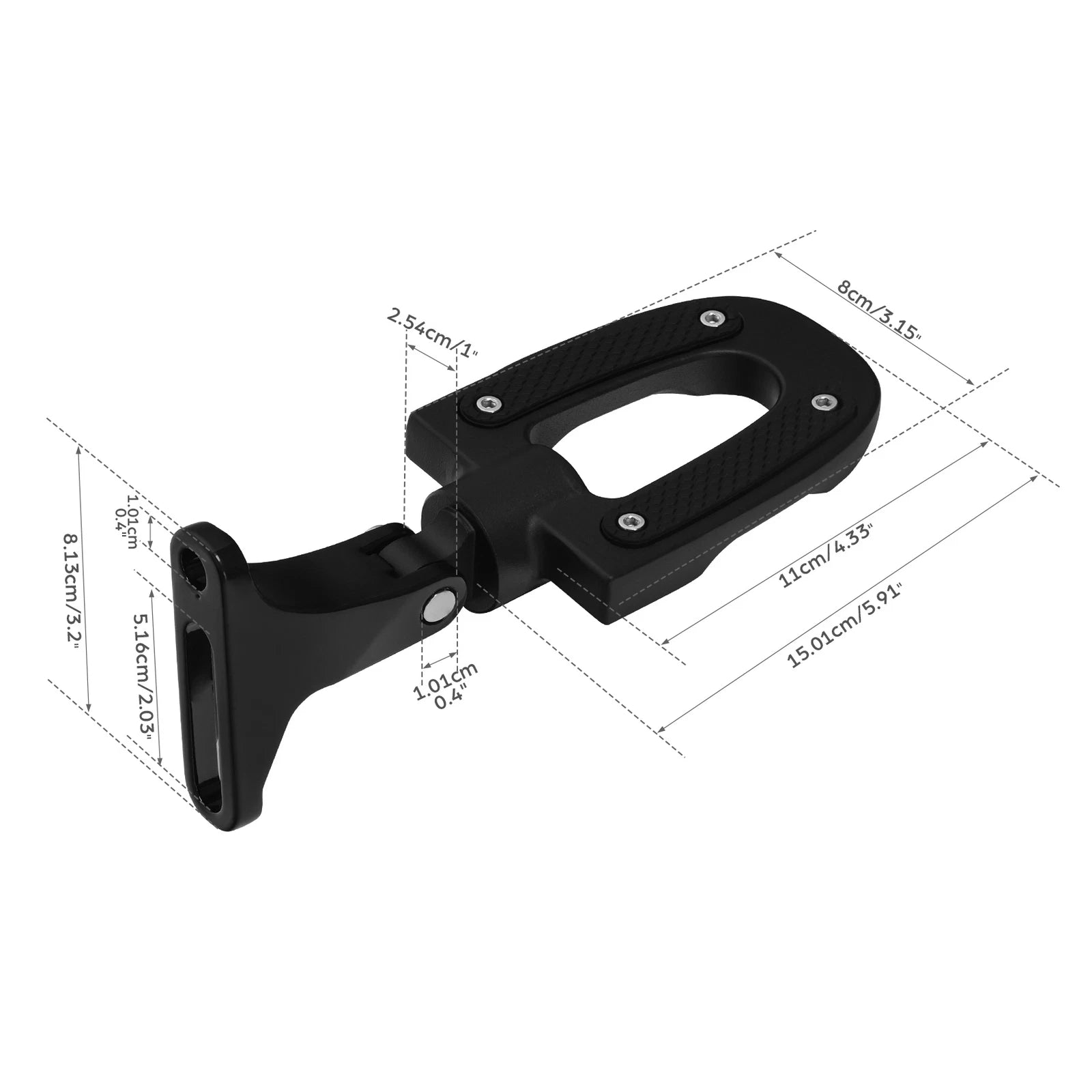 Passenger Foot Pegs & Mounts for Harley Touring Road Glide King (1993–Present) Black