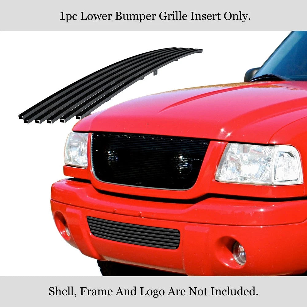 Stainless Black Billet Grille Insert for Ford Ranger 4WD (2001-2003)