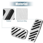 Gas Brake Foot Pedal Cover Kit for Chevrolet Impala (2015–2020) Silver Tone