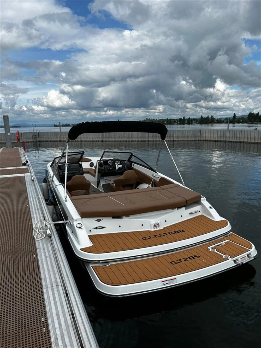 EVA Foam Teak Floor Mat for Glastron GT205 (2013)