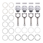 Set of 4 Connecting Rod Pistons for Hyundai Accent, Kia Rio (2012–2016)