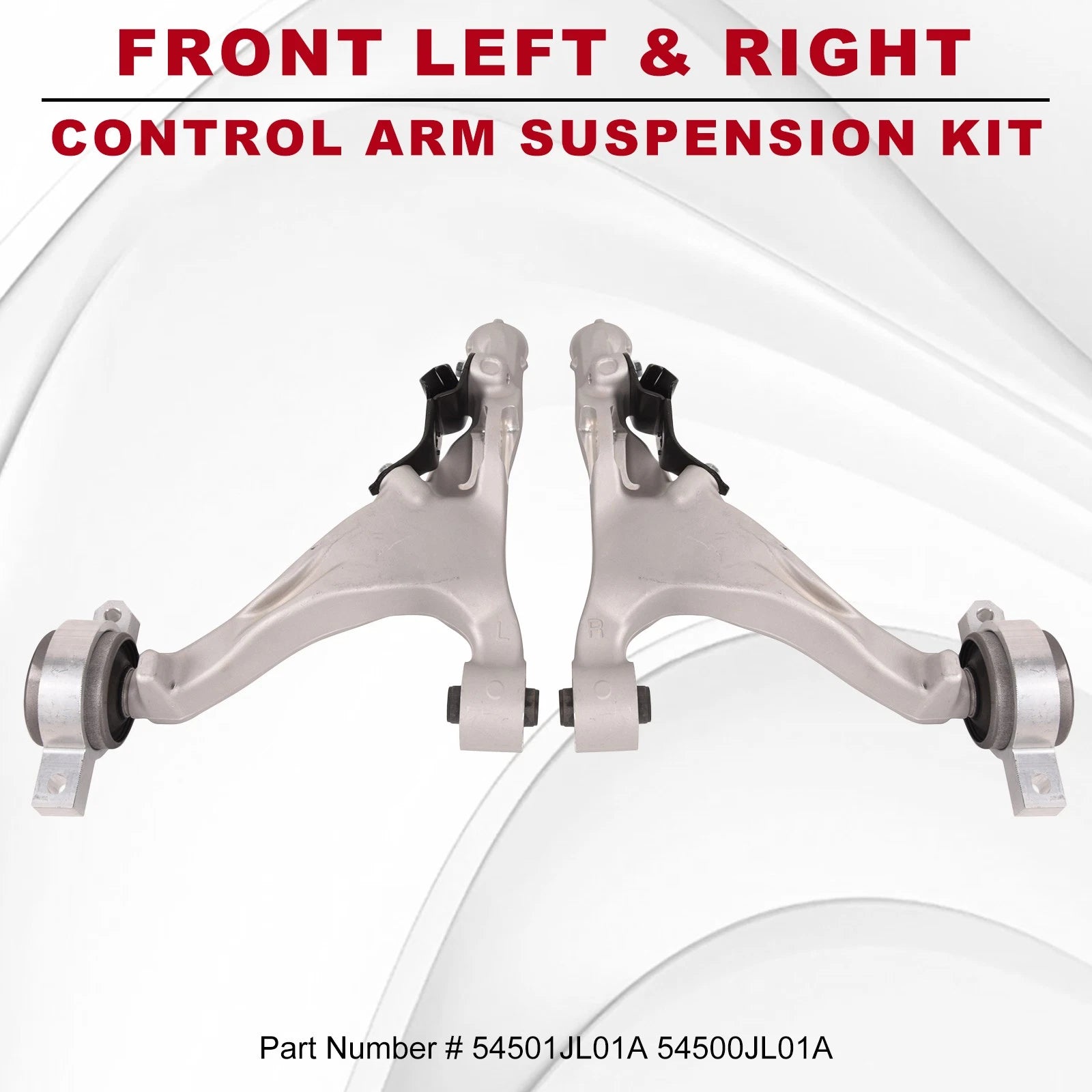 Set of 2 Front Lower Control Arms w/ Ball Joints for Infiniti G37 Q60 QX50 370Z
