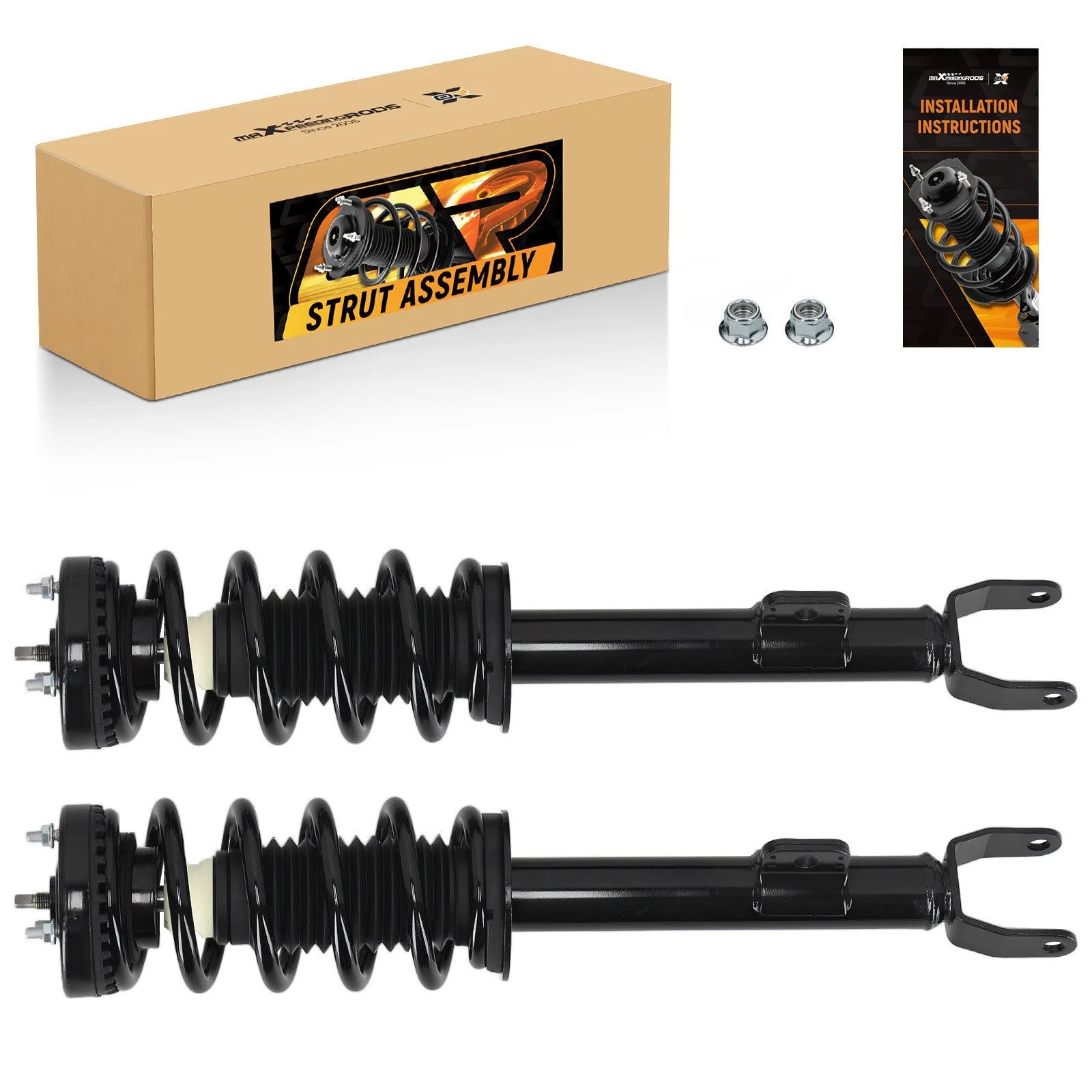 2x Complete Front Struts Shock & Coil Springs Assembly for Dodge Charger 11-22