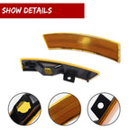 Amber Lens Front Bumper Side Marker Reflector Lights for Mercury Milan (2010–2012)