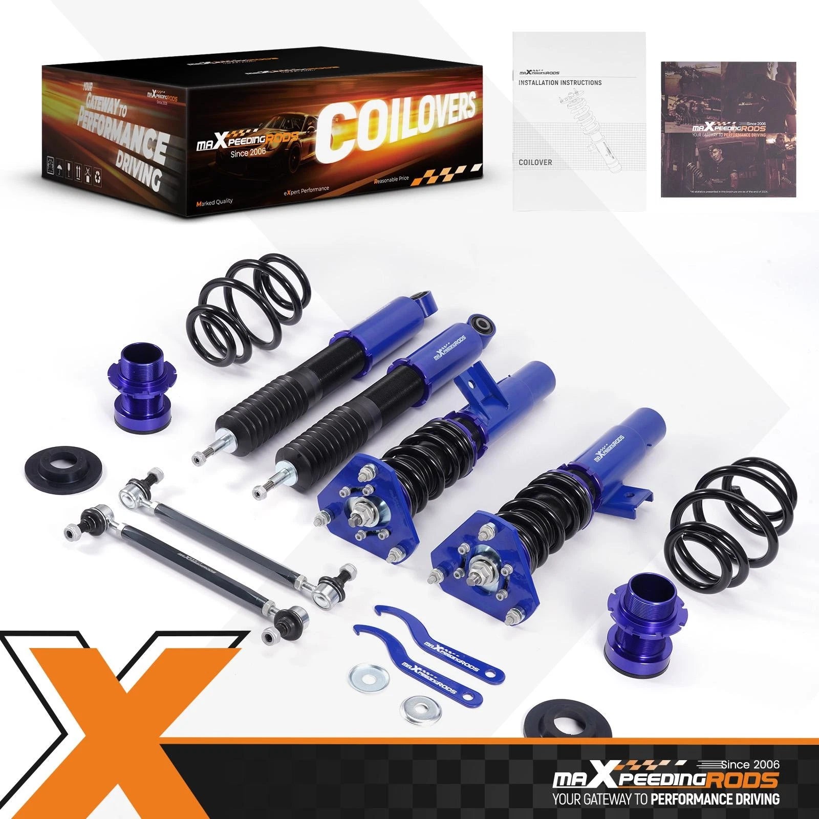 Coilovers Suspension Kit for Volkswagen GTI MK6 (2010–2014) Height Adjustable