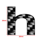 Car Badge Emblem Decals Stickers for Window Door Wall - Lowercase Alphabet