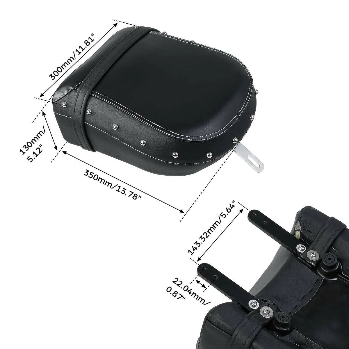 Leather Rear Passenger Seat for Indian Chief Chieftain Vintage (2014–2020)