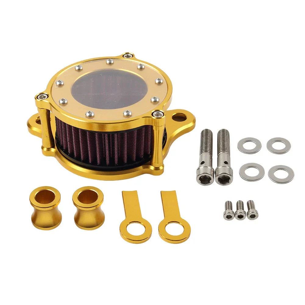 Gold Clear Air Cleaner Intake Filter for Harley Sportster XL 883 XL 91-22