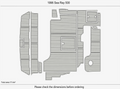EVA Faux Pad Flooring Mat for Sea Ray 500 (1996)