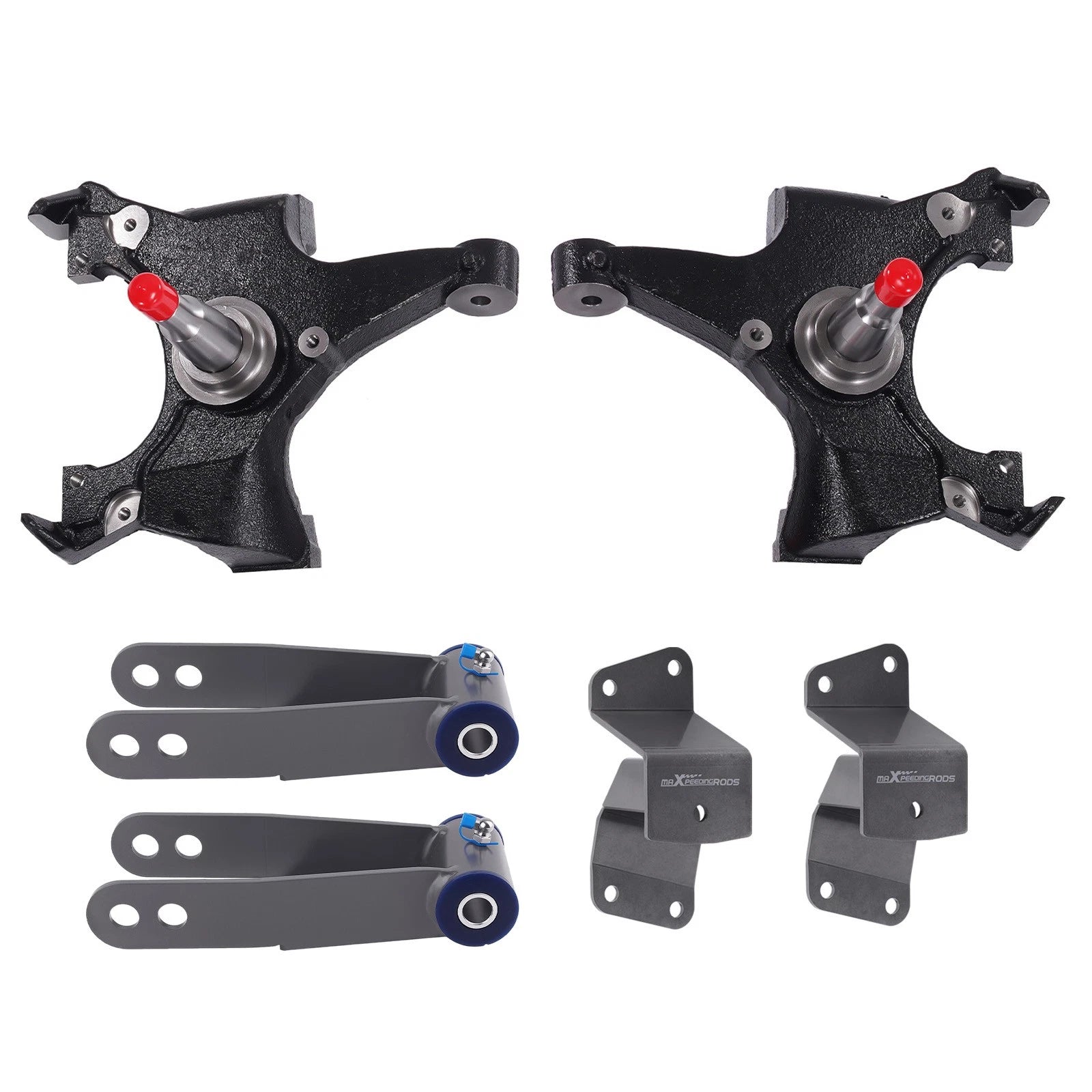 2" Front 3-4" Rear Drop Kit for Chevrolet GMC C1500 (1988–1998) w/Drop Shackles