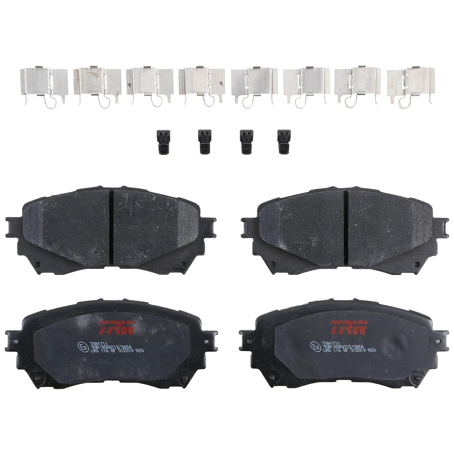 Set of 4 Disc Brake Pads for Mazda 6 (2014–2020)