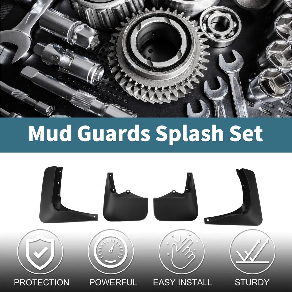 Set of 4 Mud Flaps Splash Guards for Toyota Hiace (1992–2003)