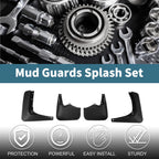 Set of 4 Mud Flaps Splash Guards for Toyota Hiace (1992–2003)