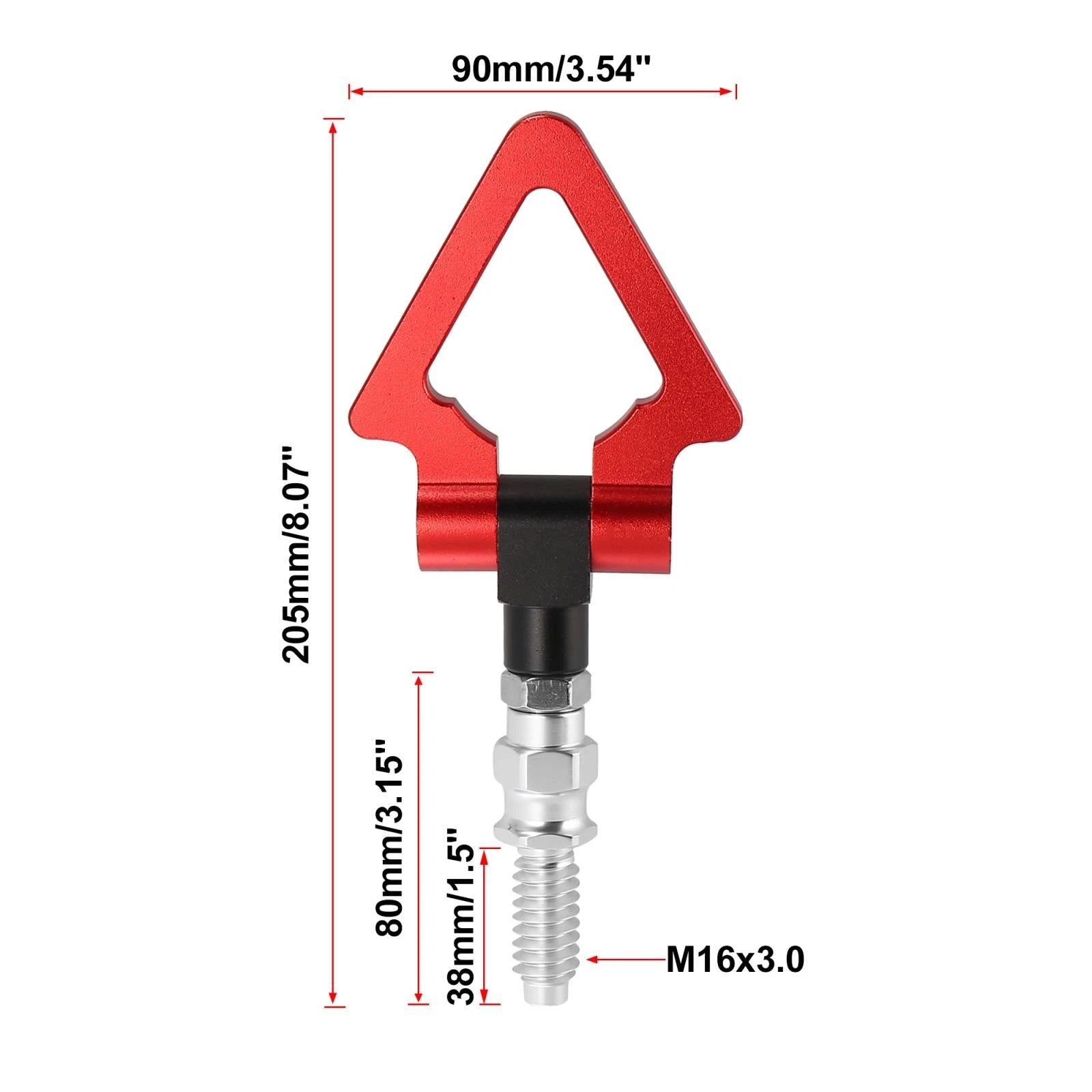 Tow Hook Triangle Ring for BMW 3 5 7 Series Z3 Z4 (1998–2023) - Red