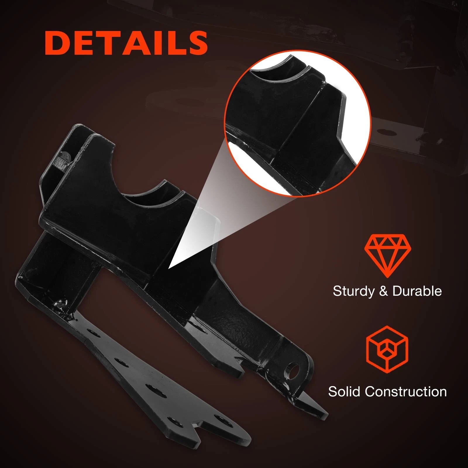 Front Track Bar Relocation Bracket for Jeep JK Wrangler (2007-2018)