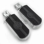 Chrome Skull Rubber Footpeg for Harley Breakout FXBR/FXBRS (2018–2019)