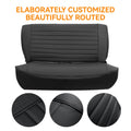 Set of 2 Black Front & Rear Seat Covers for Jeep Wrangler YJ (1987–1995) / CJ7 CJ8 (1976–1986)