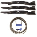 Mower Deck Blades & Belt for MTD (Replaces 742-04053)