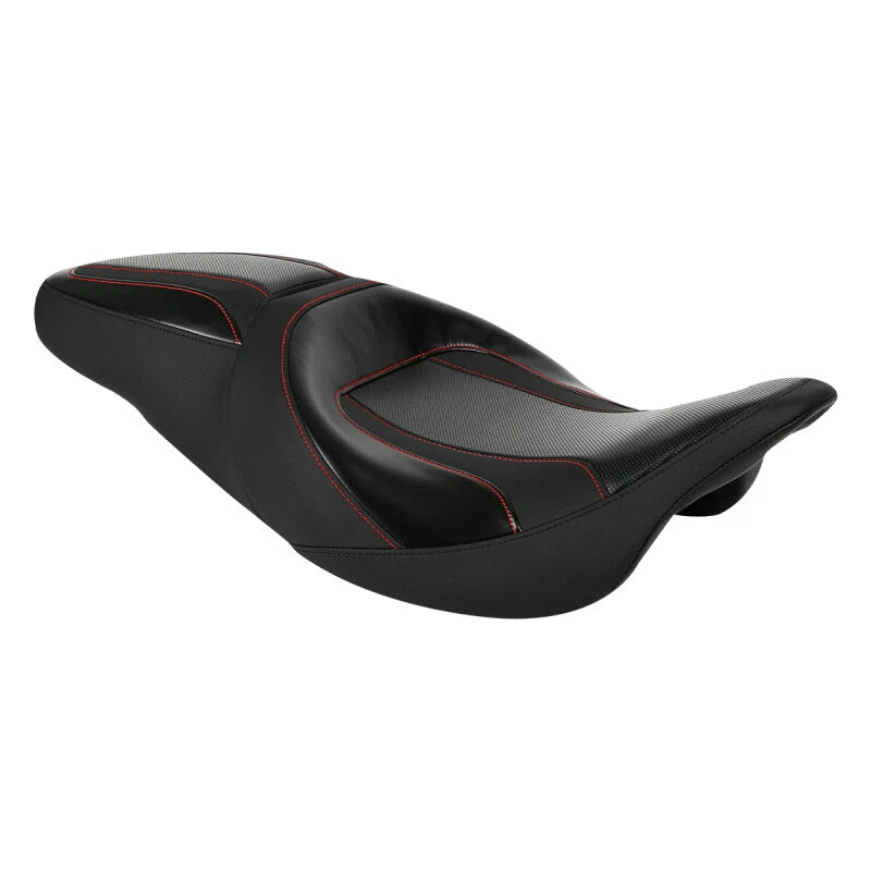 Driver Passenger Seat for Harley Touring Street Road Glide (2009–2023) Black